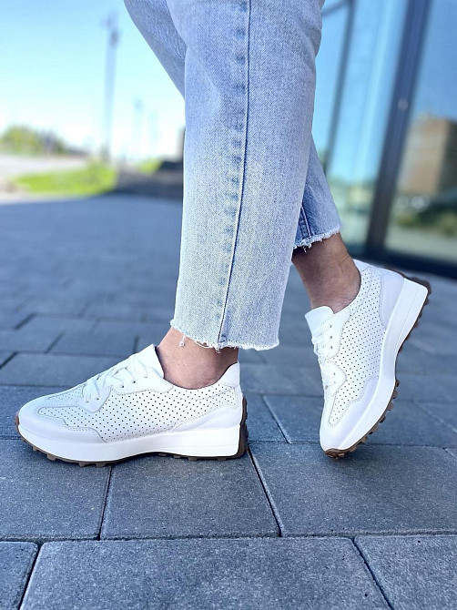 EMELI Кросівки жіночі EMELI 171/37 ST білі (весна-осінь, шкіра натуральна) (5020) Коломия - фото 10