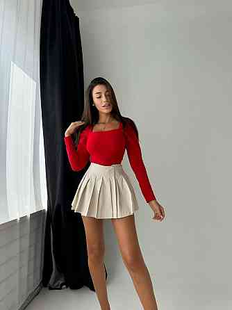 Женская базовая кофта с квадратным вырезом креп-дайвинг Одесса