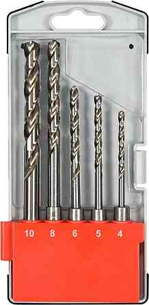 Свердла по металу SDS+ YATO: Ø= 4.0- 10.0 мм, HSS 6542. набір. 5 шт [24] Одеса