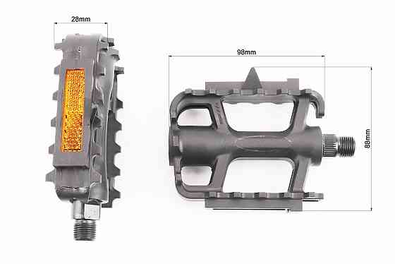 Педалі MTB 9/16" (107x80x27mm) пластикові, чорні NW-311 Київ