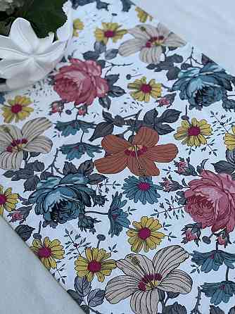 Ecotton Ранер доріжка Ecotton DUCK 45x170 см для обіднього столу водовідштовхувальна в квітках Коломия