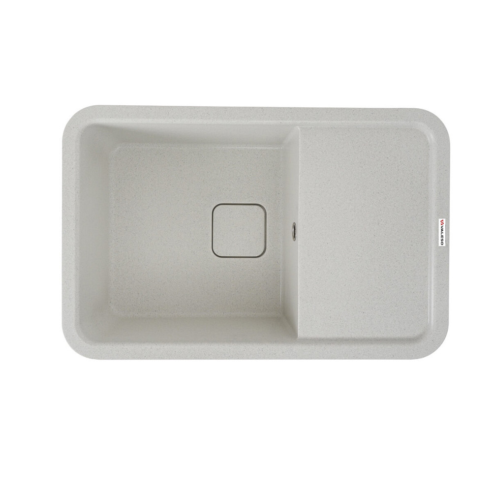 VALESO Гранітна мийка для кухні VALESO CUBE 7850 матова Біла в крапку Київ - фото 1