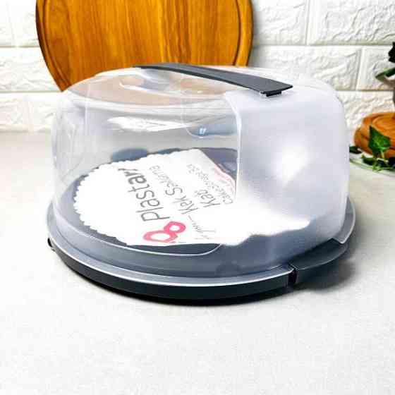 Тортовниця кругла з кришкою та ручкою велика Харків