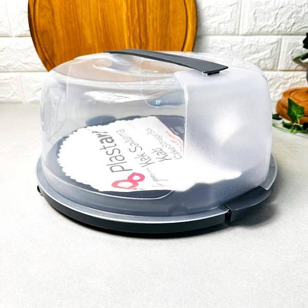 Тортовниця кругла з кришкою та ручкою велика Харків - фото 2