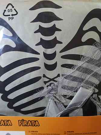 Дитяча сукня з обручем Піратка на Хелловін розмір М 7-10 років сірий Київ