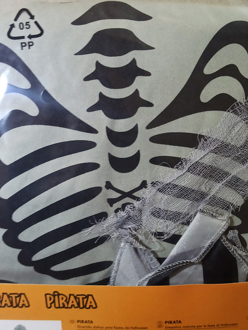 Детское платье с обручем Пиратка на Хеллоуин размер М 7-10 лет серый Киев - изображение 6