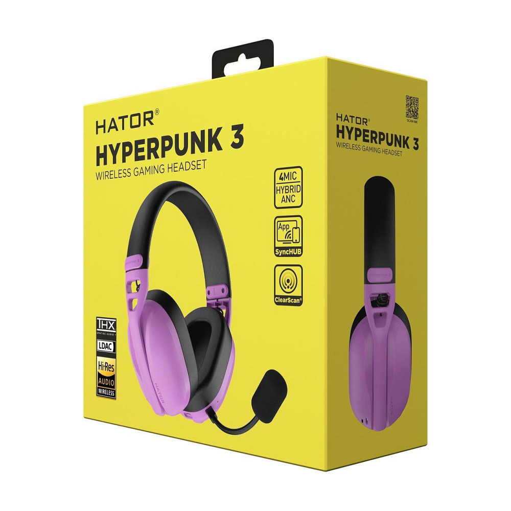 Гарнітура Hator Hyperpunk 3 Wireless Cyber Violet (ESH19) ( Фіолетовий ) Харьков - изображение 9