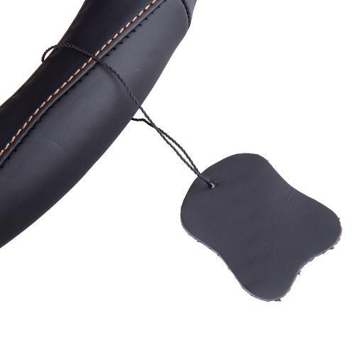 Чохол на кермо VLOD-L285 BK/BR M чорн-коричневий з перфорованої шкіри Харків - фото 4