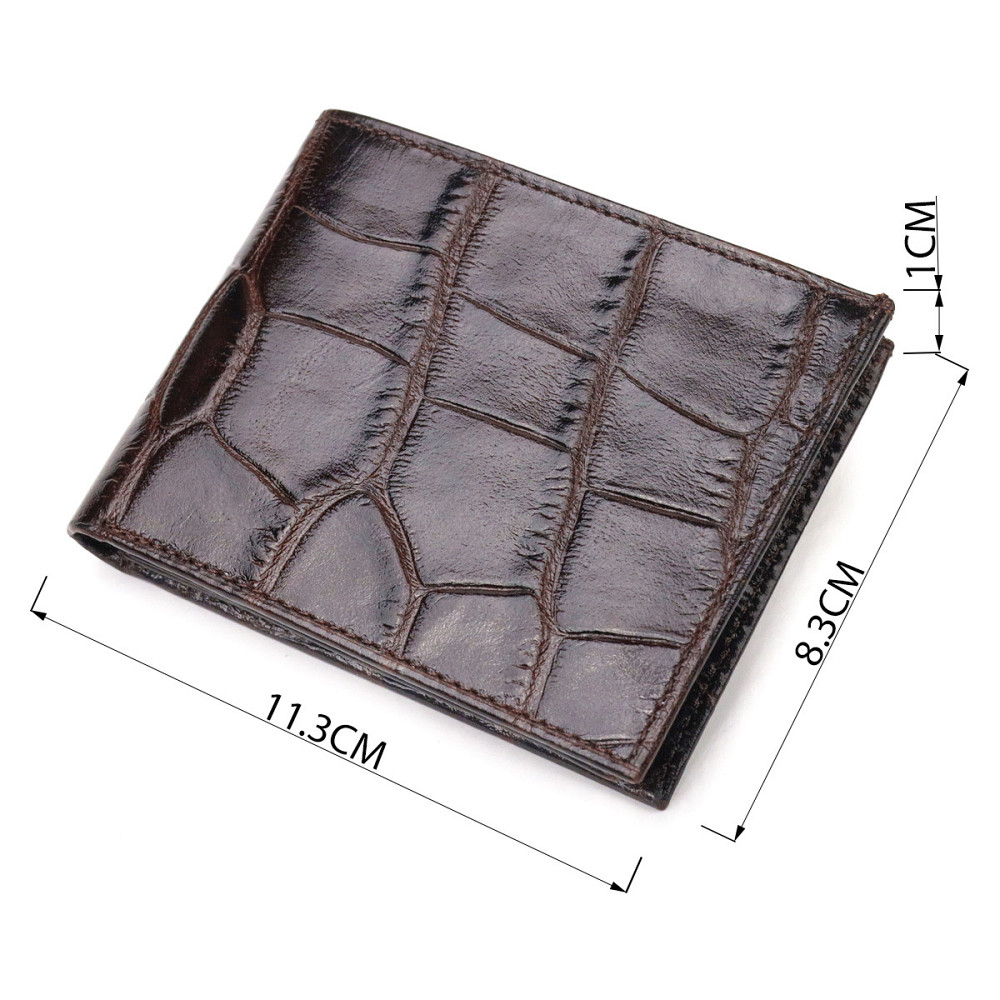 Миниатюрное мужское портмоне из натуральной фактурной кожи CANPELLINI 21521 Коричневое Киев - изображение 8