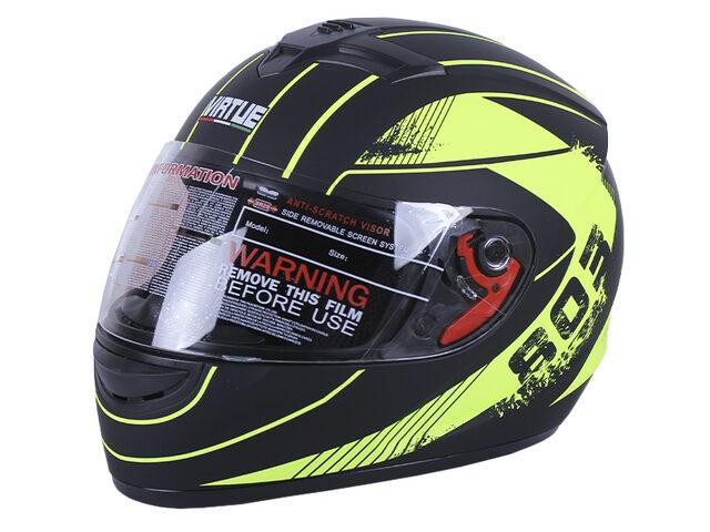 Шолом мотоциклетний інтеграці MD-803 (чорно-жовтий матовий, size M) Мукачево - фото 1