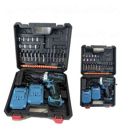 Аккумуляторный шуруповерт BX-3311 24V 2 аккумулятора 5Ah, набор инструментов, кейс, 2 скорости, LED Одесса