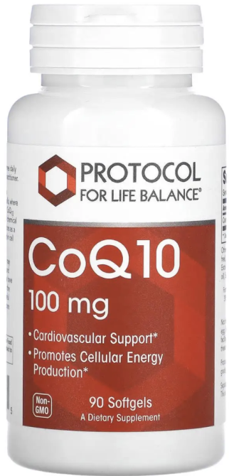 Коензим Q10 Protocol for Life Balance CoQ10 100 мг 90 гел капс Киев - изображение 1