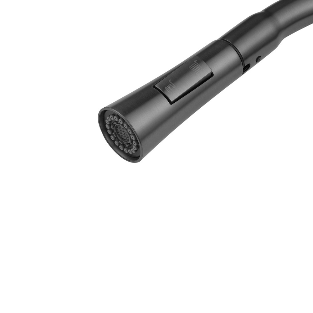 Смеситель для кухни с выдвижным изливом Kroner KRP Graz - GRP030-T графит Киев - изображение 6