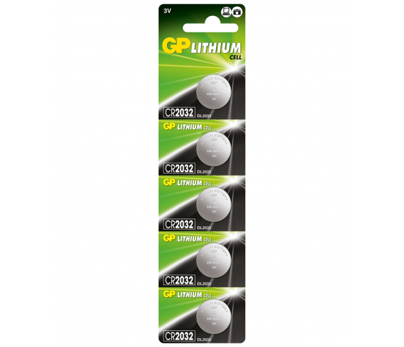 Батарейка литиевая GP CR2032-8C5, 5 шт в блистере цена за блистер Полтава - изображение 1