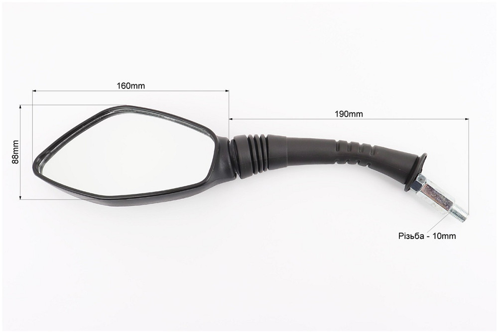 Дзеркала к-кт "Lux" чорні м10 (ніжка в гумовому кожусі) Київ - фото 2