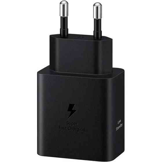 Мережевий зарядний пристрій Samsung EP-T4511XBEGEU Black, 45 W + кабель USB Type-C Чорний Харьков