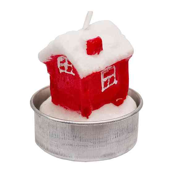 Новорічна свічка "Будиночок" 10-77-2 розмір свічки 3,5х5 см Вінниця