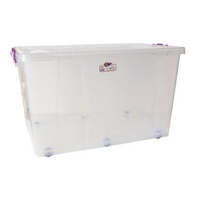 Контейнер для зберігання Irak Plastik на колесах прозорий 80 л (4671) Вінниця - фото 1