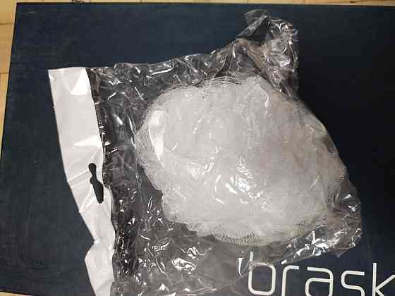 Мочалка для душа белая - диаметр приблизительно 12см Киев