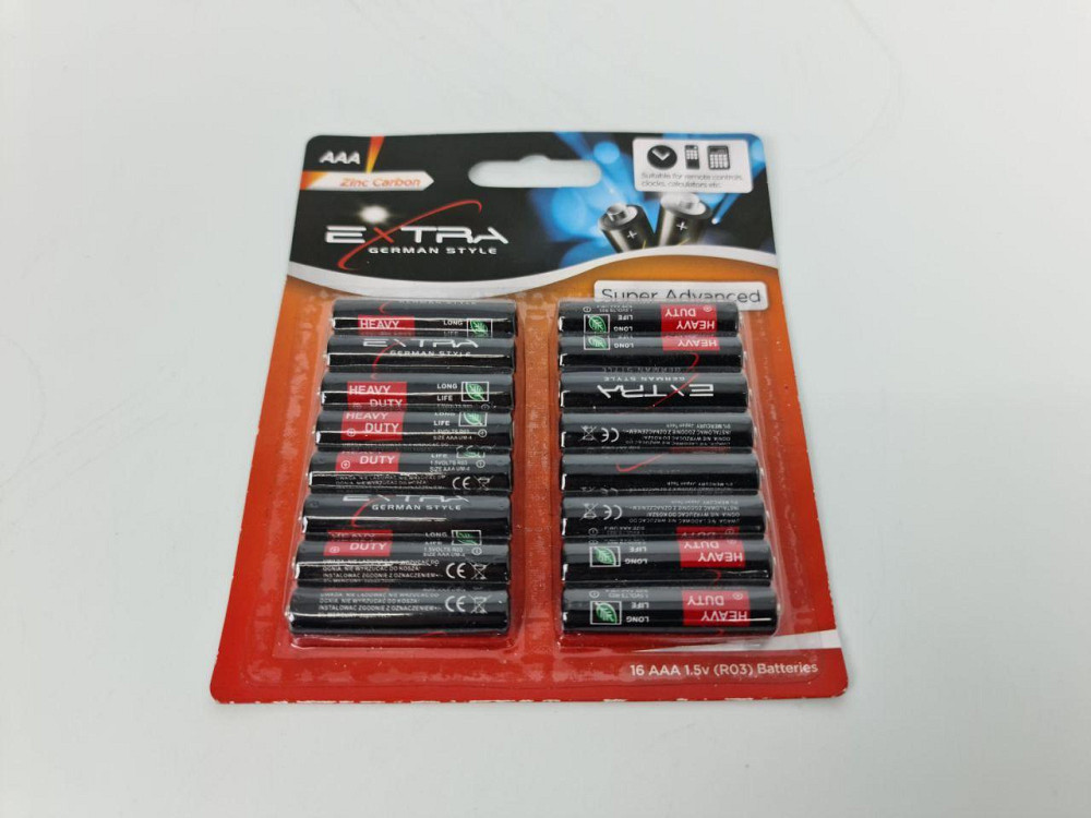 Елемент живлення Батарейка Extra German Style (ААА R3) сольові (Б-16) (16 шт) Харків - фото 4