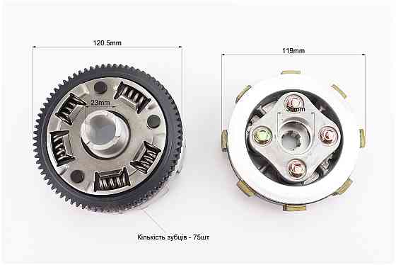 BOXER BM/ВМX 150cc Зчеплення, маховик в зборі (4 болти, маховик 75зуб.) "PF551403" Киев