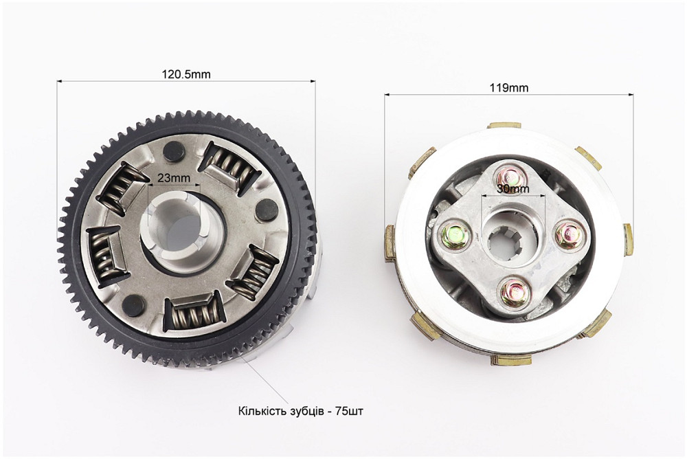 BOXER BM/ВМX 150cc Зчеплення, маховик в зборі (4 болти, маховик 75зуб.) "PF551403" Киев - изображение 3