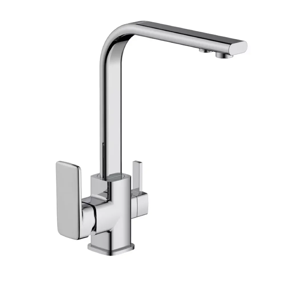 Смеситель для кухни с подключением к фильтру Frap F4360 хром Киев - изображение 1