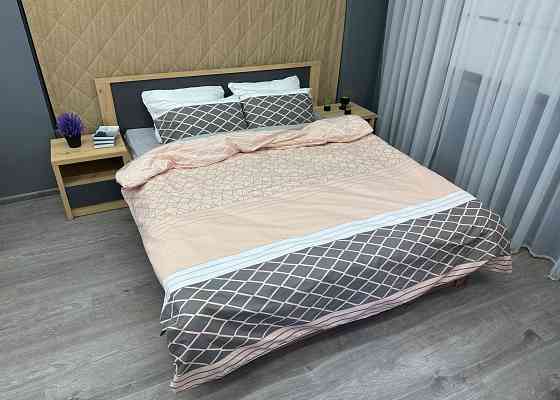 Комплект постельного белья Ранфорс, Decorator Cotton Collection Skagen Евро 220х200 персиковый с серым (88-124) Киев