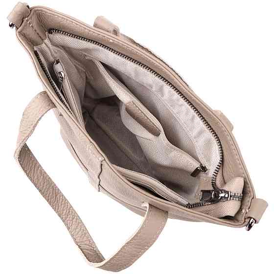 Сумка жіноча з ручками з натуральної шкіри Vintage 22996 Сірий Київ