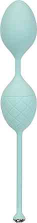 Роскошные вагинальные шарики PILLOW TALK - Frisky Teal с кристаллом, диаметр 3,2см, вес 49-75гр Sex Aura Киев