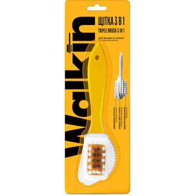 Щітка для взуття Walkin Потрійна для виробів із замші та нубуку (4820184441705) Вінниця