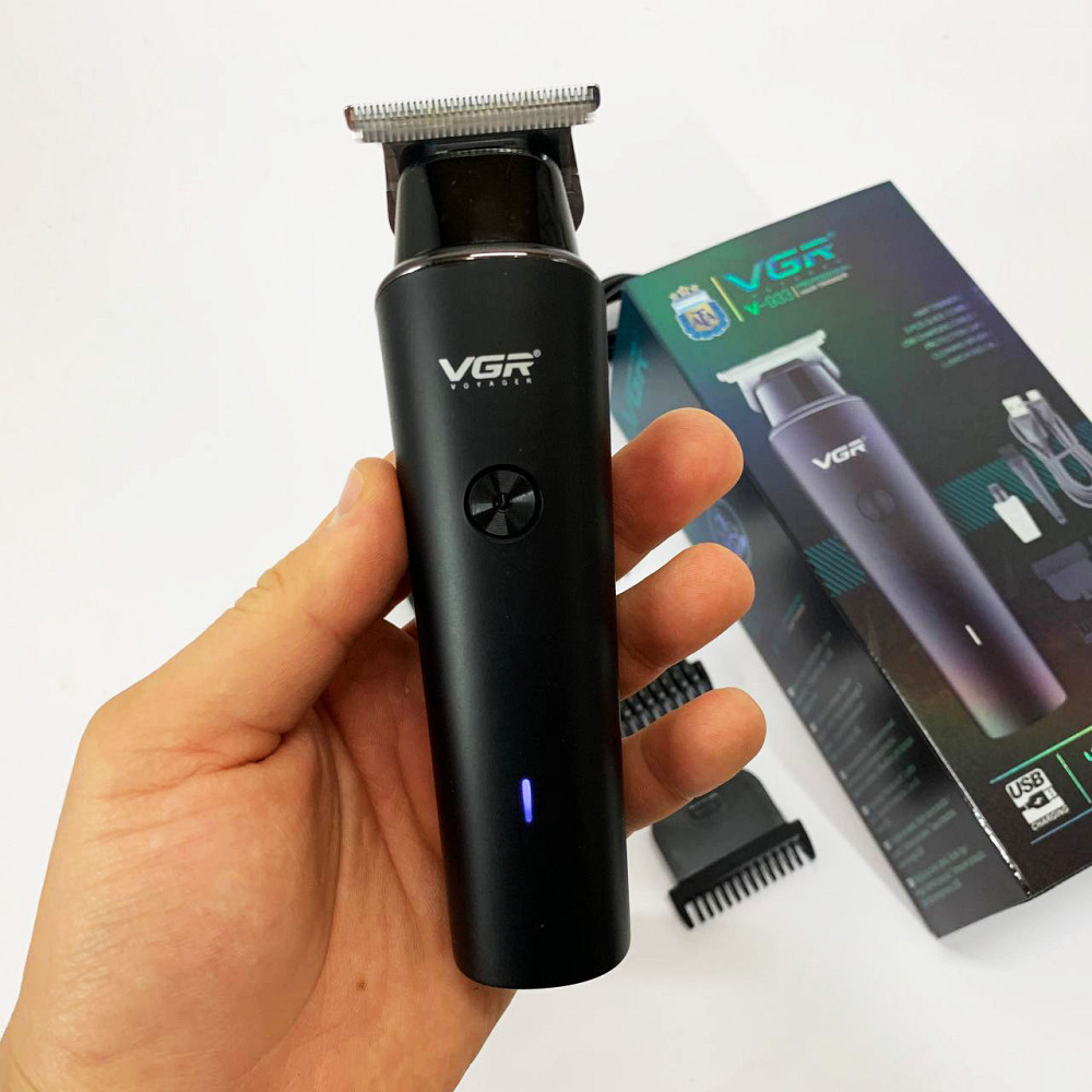 Машинка для стрижки акумуляторна з керамічними ножами VGR, Машинка для стрижки волосся і гоління XZ-29 Львів - фото 16