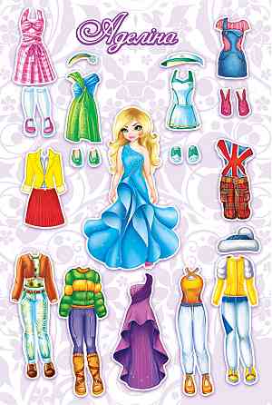 Настільна гра «Одягни ляльку. Аделіна» 800132 на магнітах Вінниця