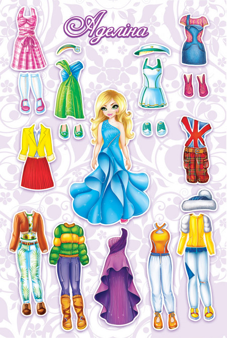 Настільна гра «Одягни ляльку. Аделіна» 800132 на магнітах Вінниця - фото 2