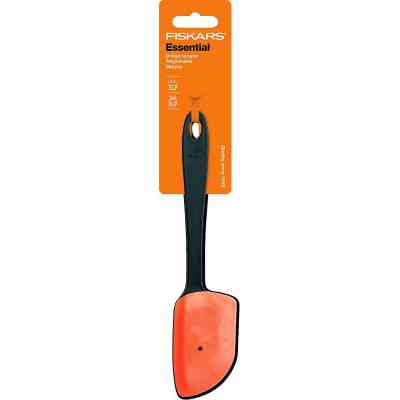 Лопатка кухонна Fiskars Essential силікон/пластик Чорно-помаранчева 20 см (1023803) Вінниця