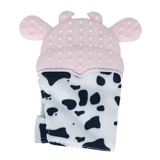 Прорізувач-рукавичка "Корівка" MGZ-0405(Pink) на липучці Вінниця