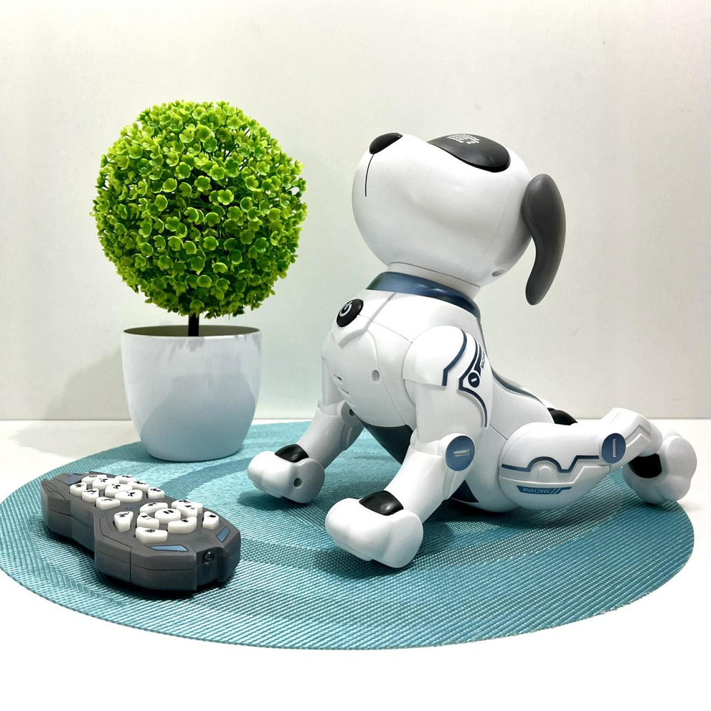 Собака-робот на радіокеруванні ходить танцює виконує голосові команди Білий (RC 0004) Чернігів - фото 2
