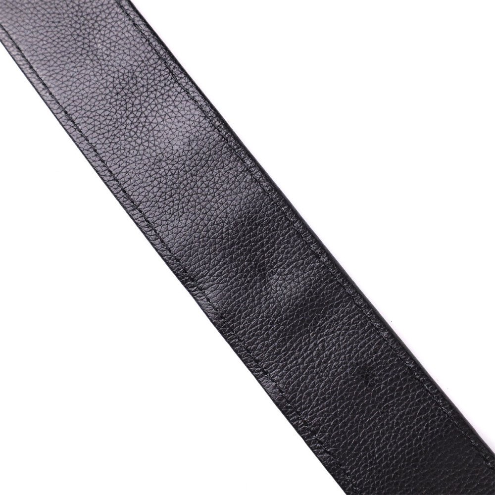 Ремень классика из натуральной кожи крокодила CROCODILE LEATHER 18018 Черный Киев - изображение 2