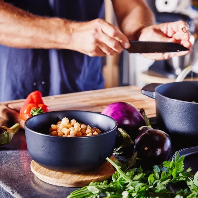 Миска KitchenAid Matte Oven-to-table з чорного керамограніту з кришкою (CC004972-001) Винница - изображение 3