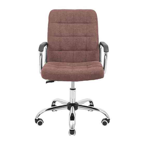 Офісне Крісло Керівника Brooks Piastra Хром Коричневий Київ