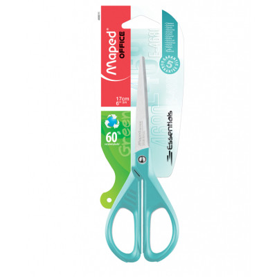 Ножиці Maped ESSENTIALS GREEN 170мм, блістер, блакитний (MP.468011) Вінниця - фото 1