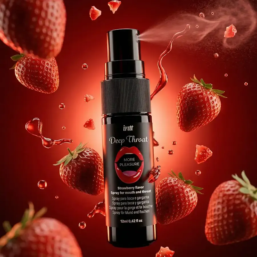 Спрей для глибокого мінету Intt Deep Throat Oral Spray Strawberry (12 мл) Львів - фото 5