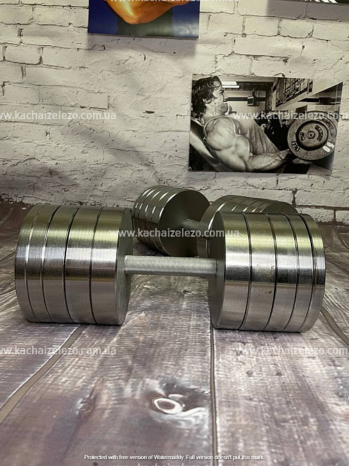 Набор 87 кг Штанга + Гантели металлические разборные 2 по 40 кг Гантели, гири, штанги и диски Киев - изображение 6