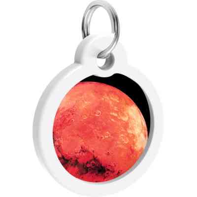 Адресник для животных WAUDOG Smart ID с QR паспортом "Марс", круг 25 мм (225-4031) Винница