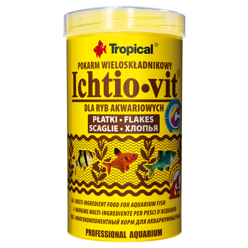 Сухий корм Tropical Ichtio-Vit для всіх акваріумних риб, 100 г (пластівці) Вінниця - фото 1