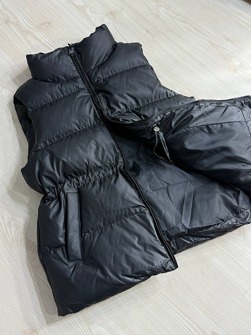 Жилетка женская Lady Yep 10006 длинная с затяжкой на талии черная, черный, 46 Киев - изображение 13