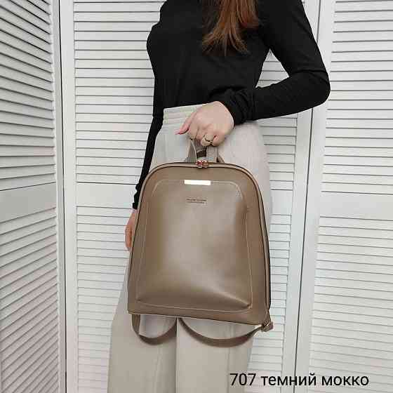 Брендовий жіночий рюкзак-сумка. Жіночий маленький брендовий рюкзак-сумка. Колір Моко 707 Київ