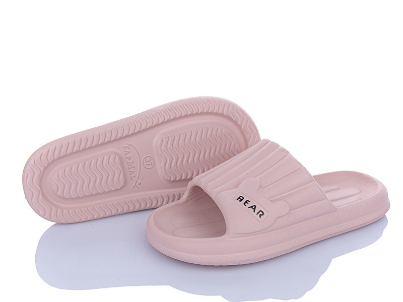 Женские шлепанцы летние легкие розовый Мишка Одесса - изображение 4