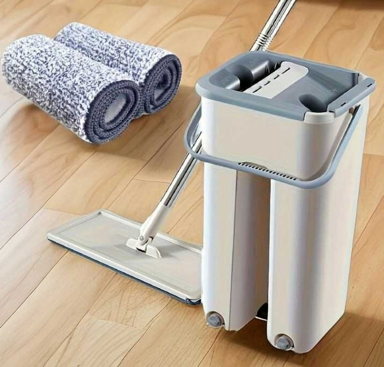 Комплект швабра з відром автоматичний віджим Лентяйка Отжим Ведро. Харків - фото 10