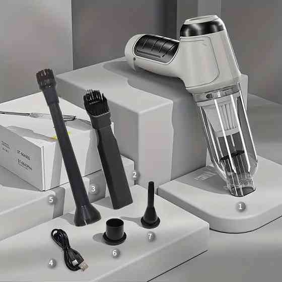 Мощный беспроводной пылесос с сильным всасыванием, легко очищает рабочий стол, клавиатуру, ящик, салон Каменец-Подольский